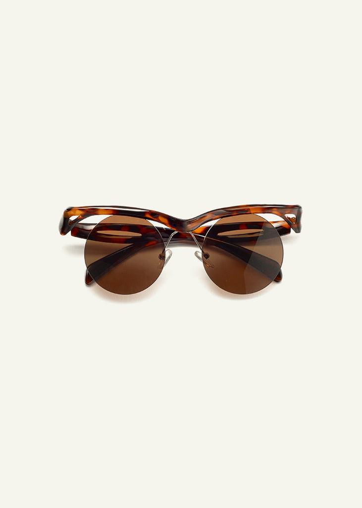 sybaria; sybaria sunglasses; CONCILIAZIONE ROUND sunglasses (HAVANA & MOCHA); Rounded; Rounded luxury; premium unisex eyewear; ultralight polycarbonate eyewear; Toffee UV400 lenses; high fashion eyewear; chromotherapy eyewear;