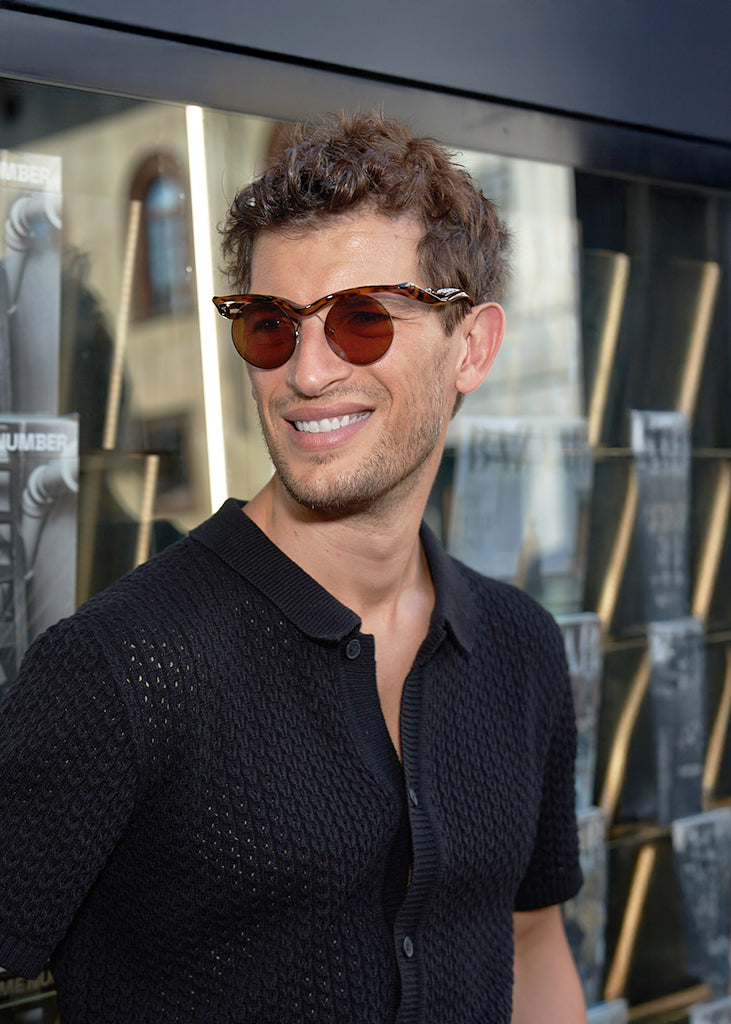 sybaria; sybaria sunglasses; CONCILIAZIONE ROUND sunglasses (HAVANA & MOCHA); Rounded; Rounded luxury; premium unisex eyewear; ultralight polycarbonate eyewear; Toffee UV400 lenses; high fashion eyewear; chromotherapy eyewear;