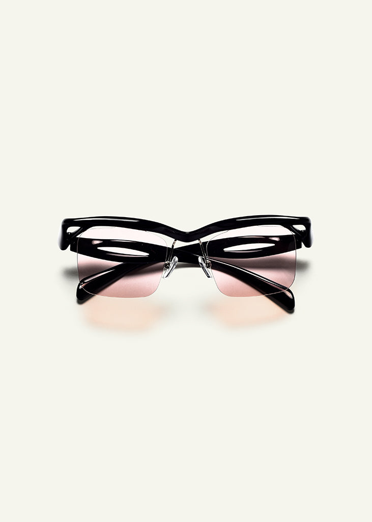 sybaria; sybaria sunglasses; CONCILIAZIONE SQUARE sunglasses (BLACK & AMBER); Squared; Squared luxury; premium unisex eyewear; ultralight polycarbonate eyewear; Hazelnut UV400 lenses; high fashion eyewear; chromotherapy eyewear;