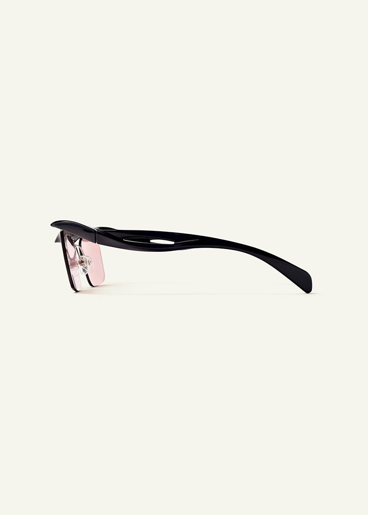 sybaria; sybaria sunglasses; CONCILIAZIONE SQUARE sunglasses (BLACK & AMBER); Squared; Squared luxury; premium unisex eyewear; ultralight polycarbonate eyewear; Hazelnut UV400 lenses; high fashion eyewear; chromotherapy eyewear;