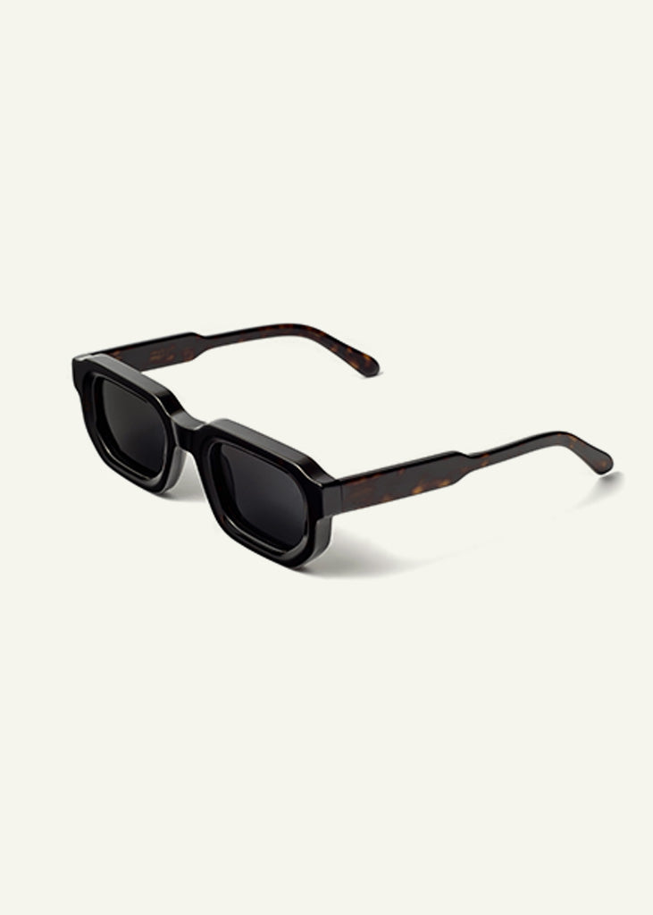 sybaria; sybaria sunglasses; MANZONI sunglasses (HAVANA & BLACK); Squared; Squared luxury; premium unisex eyewear; ultralight polycarbonate eyewear; Black UV400 lenses; high fashion eyewear; chromotherapy eyewear;