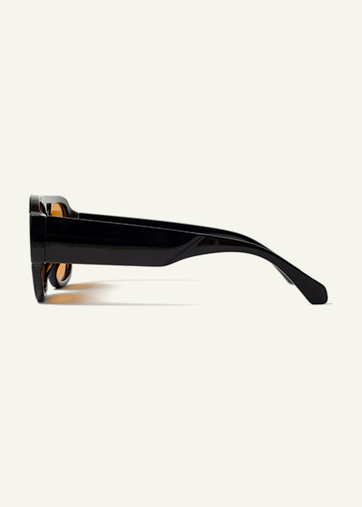 sybaria; sybaria sunglasses; MONTENAPOLEONE sunglasses (BLACK & MANGO); Aviator; luxury Aviator; premium unisex eyewear; ultra-lightweight polycarbonate eyewear; Mango UV400 lenses; high fashion eyewear; chromotherapy eyewear;