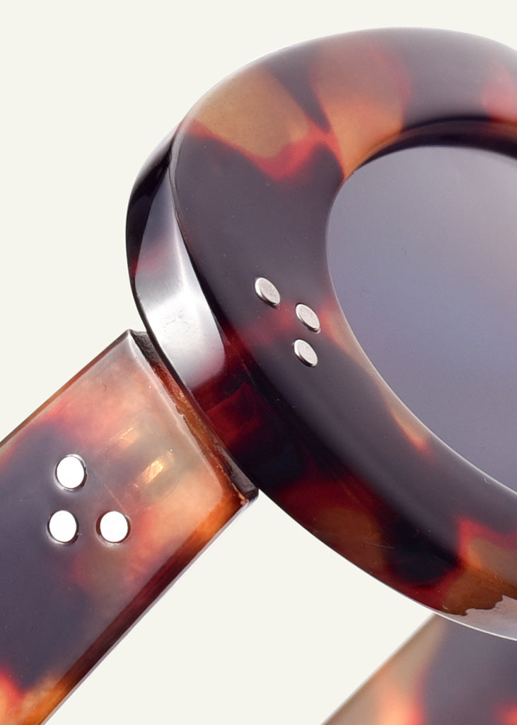 sybaria; sybaria sunglasses; GARDA sunglasses (HAVANA & BLACK); Oval; Oval luxury; premium unisex eyewear; ultralight polycarbonate eyewear; Black UV400 lenses; high fashion eyewear; chromotherapy eyewear;