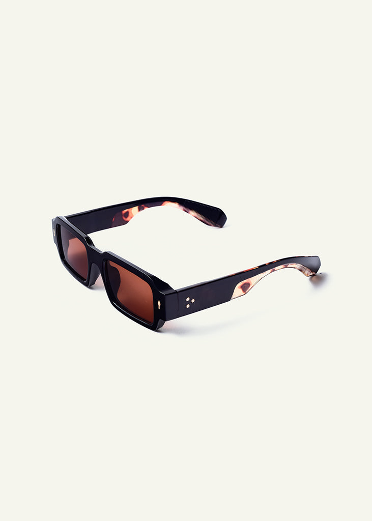 sybaria; sybaria sunglasses; SAN MARCO sunglasses (HAVANA & AMBER); Geometric; Luxury Geometric; Premium unisex glasses; Ultralight polycarbonate glasses; Amber UV400 lenses; High fashion glasses; chromotherapy eyewear;