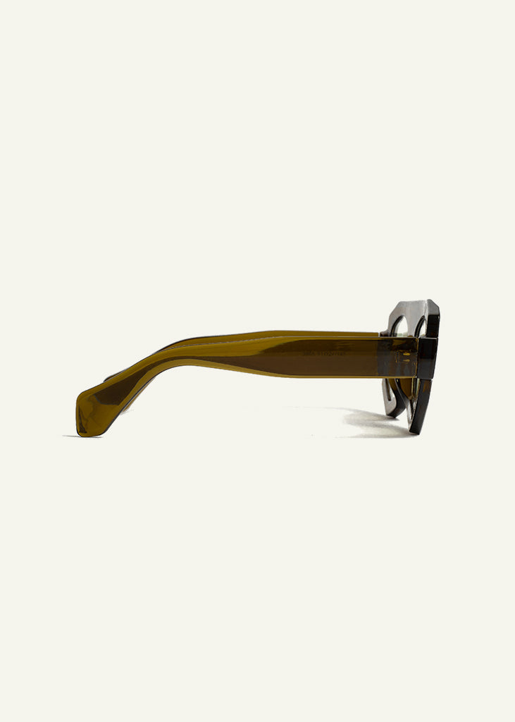 sybaria; sybaria sunglasses; SPARTACO sunglasses (AVOCADO & PISTACHIO); Oversized & Oval; Oversized & Oval luxury; premium unisex glasses; ultra-light polycarbonate glasses; Pistachio UV400 lenses; high-fashion glasses; chromotherapy eyewear;