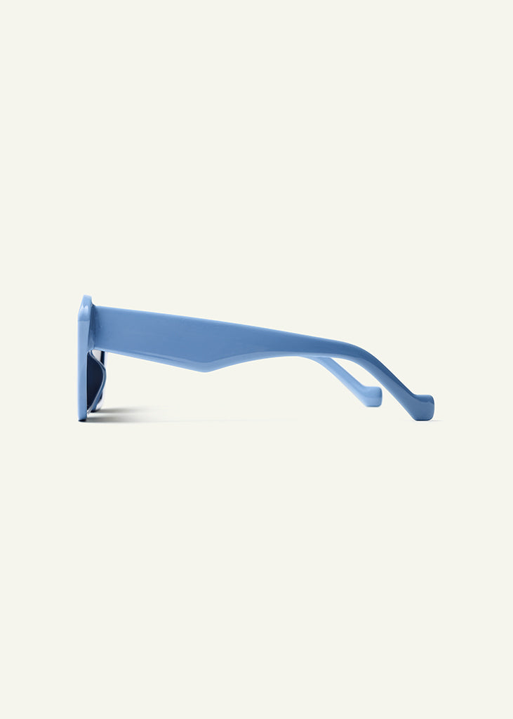 sybaria; sybaria sunglasses; CAPRI sunglasses (SKYBLUE & BLACK); Cat eye; Luxury cat eye; premium unisex eyewear; ultra-lightweight polycarbonate eyewear; black UV400 lenses; high fashion eyewear; chromotherapy eyewear;