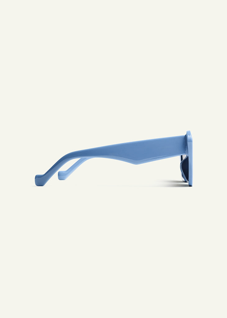 sybaria; sybaria sunglasses; CAPRI sunglasses (SKYBLUE & BLACK); Cat eye; Luxury cat eye; premium unisex eyewear; ultra-lightweight polycarbonate eyewear; black UV400 lenses; high fashion eyewear; chromotherapy eyewear;