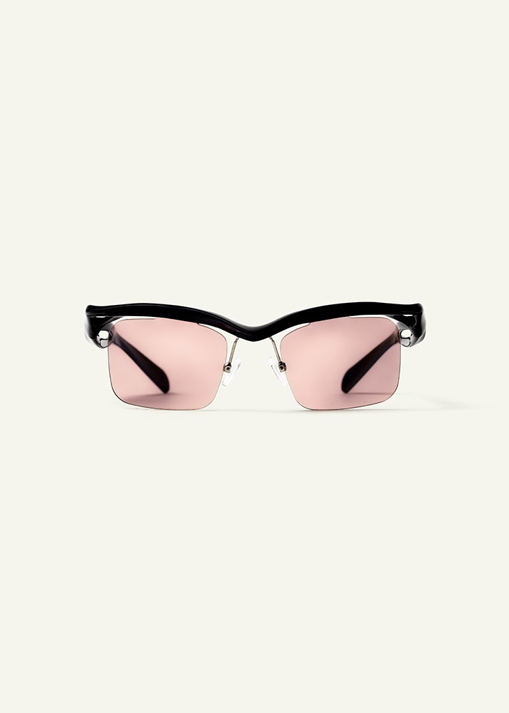 sybaria; sybaria sunglasses; CONCILIAZIONE SQUARE sunglasses (BLACK & AMBER); Squared; Squared luxury; premium unisex eyewear; ultralight polycarbonate eyewear; Hazelnut UV400 lenses; high fashion eyewear; chromotherapy eyewear;