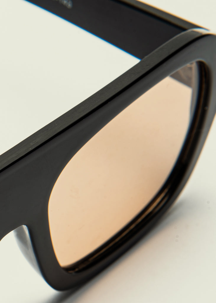 sybaria; sybaria sunglasses; CROCETTA sunglasses (BLACK & AMBER); Squared; Squared luxury; premium unisex eyewear; ultralight polycarbonate eyewear; Amber UV400 lenses; high fashion eyewear; chromotherapy eyewear;