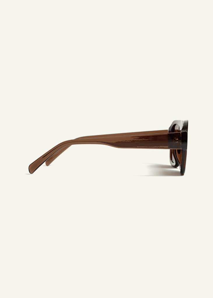 sybaria; sybaria sunglasses; CROCETTA (MOCHA) sunglasses; Squared; Squared luxury; premium unisex eyewear; ultralight polycarbonate eyewear; Mocha UV400 lenses; high fashion eyewear; chromotherapy eyewear;