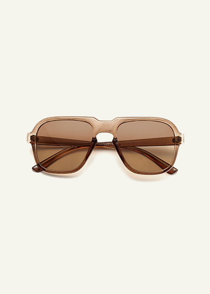 sybaria; sybaria sunglasses; FIORI CHIARI (MOCHA) sunglasses; Aviator; luxury Aviator; premium unisex eyewear; ultra-lightweight polycarbonate eyewear; Mocha UV400 lenses; high fashion eyewear; chromotherapy eyewear;