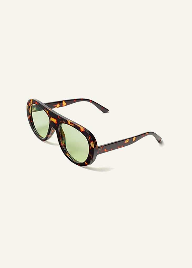 sybaria; sybaria sunglasses; GARDA sunglasses (HAVANA & MINT); Oval; Oval luxury; premium unisex eyewear; ultralight polycarbonate eyewear; Mint UV400 lenses; high fashion eyewear; chromotherapy eyewear;
