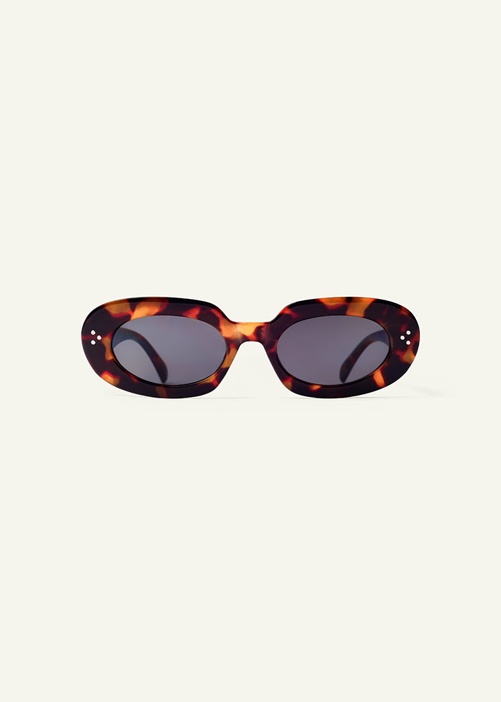 sybaria; sybaria sunglasses; GARDA sunglasses (HAVANA & BLACK); Oval; Oval luxury; premium unisex eyewear; ultralight polycarbonate eyewear; Black UV400 lenses; high fashion eyewear; chromotherapy eyewear;