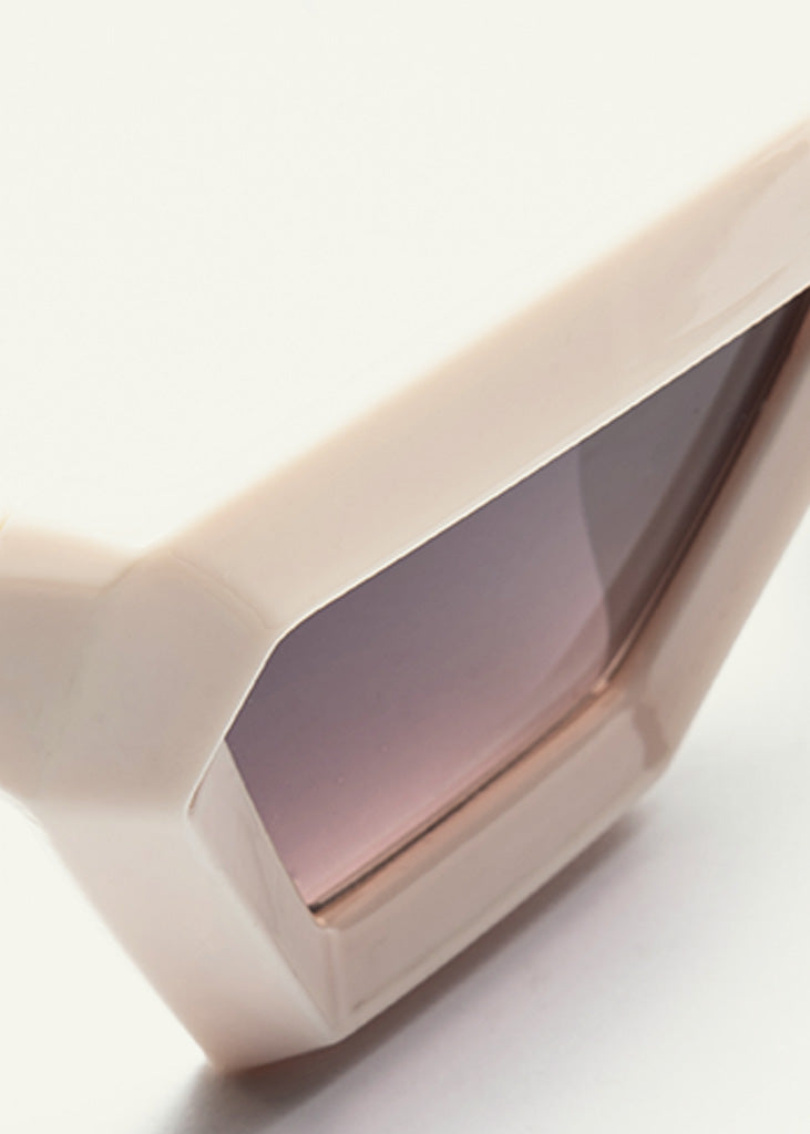 sybaria; sybaria sunglasses; POSITANO sunglasses (CREAM & AMBER); Geometric & Cat Eye; Geometric & Cat Eye luxury; premium unisex eyewear; ultralight polycarbonate eyewear; Amber UV400 lenses; high fashion eyewear; chromotherapy eyewear;