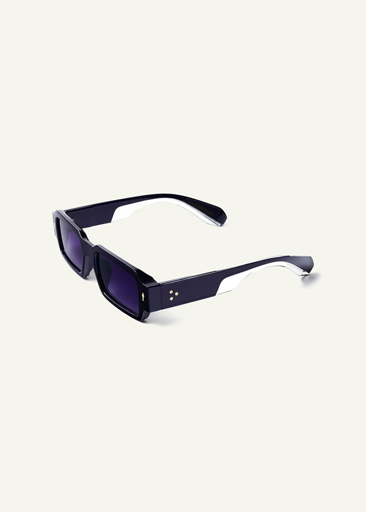 sybaria; sybaria sunglasses; SAN MARCO sunglasses (BLACK & GRADIENT BLACK); Geometric; Luxury Geometric; Premium unisex glasses; Ultralight polycarbonate glasses; Gradient Black UV400 lenses; High fashion glasses; chromotherapy eyewear;