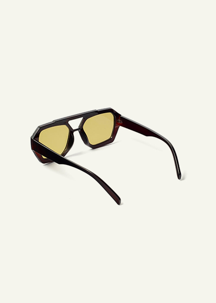 sybaria; sybaria sunglasses; VIA DELLA SPIGA sunglasses (MOCHA & GREEN); Aviator & Geometric; Aviator & Geometric luxury; premium unisex eyewear; ultra-light polycarbonate eyewear; green UV400 lenses; high-fashion eyewear; chromotherapy eyewear;